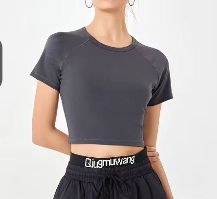 Sports Short Sleeved Yoga Top for Women